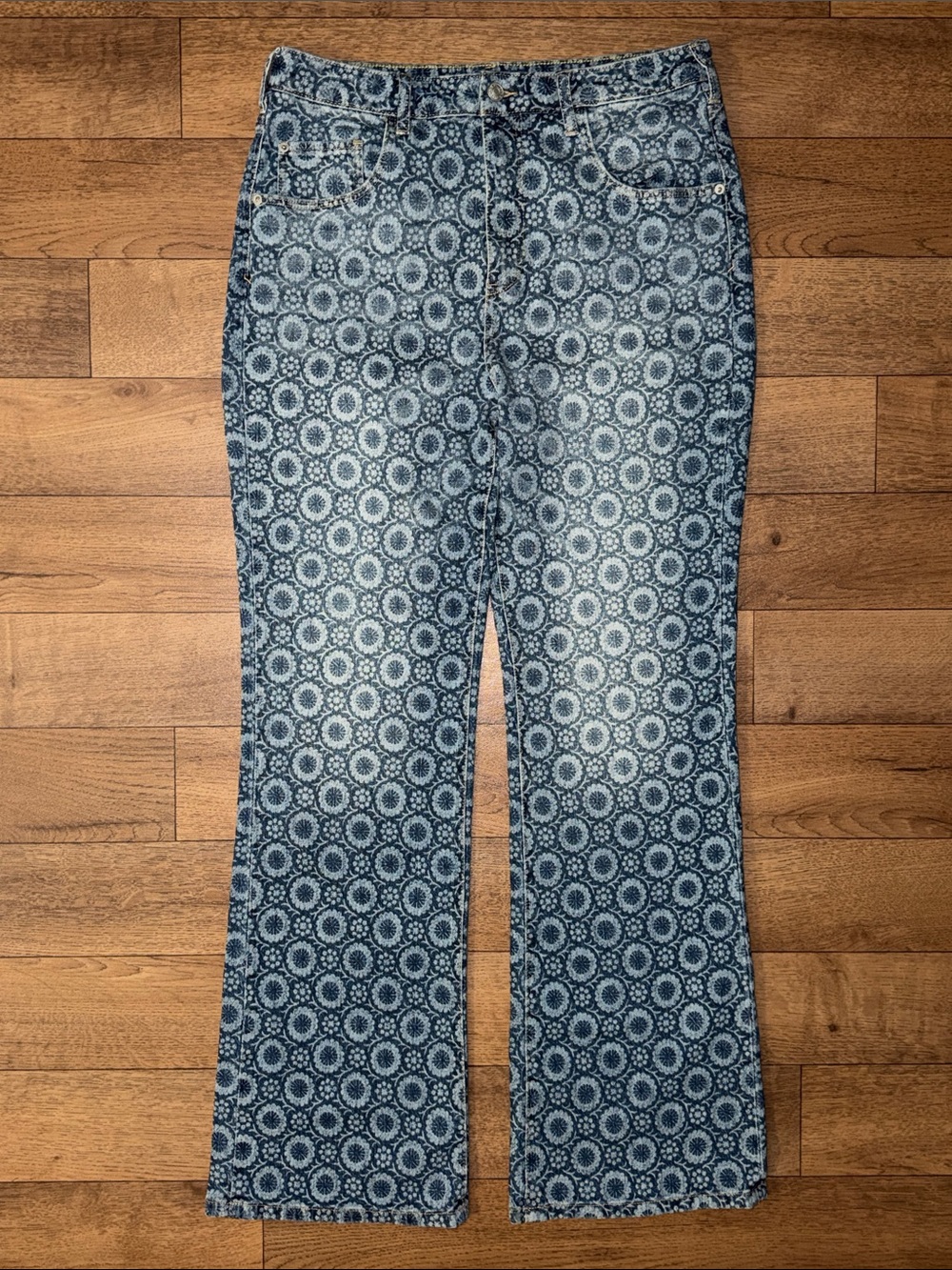 Pilcro Size 30 The Icon Jeans Bohemian Anthropologie Printed Denim Hippie Pretty